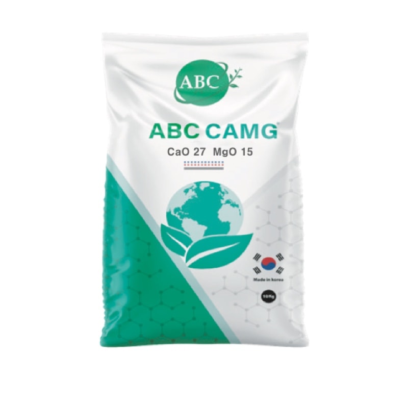 ABC CaMg fertilizer package shown in the English product catalog