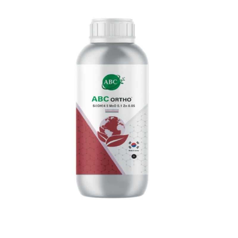 ABC ORTHO fertilizer package shown in the English product catalog