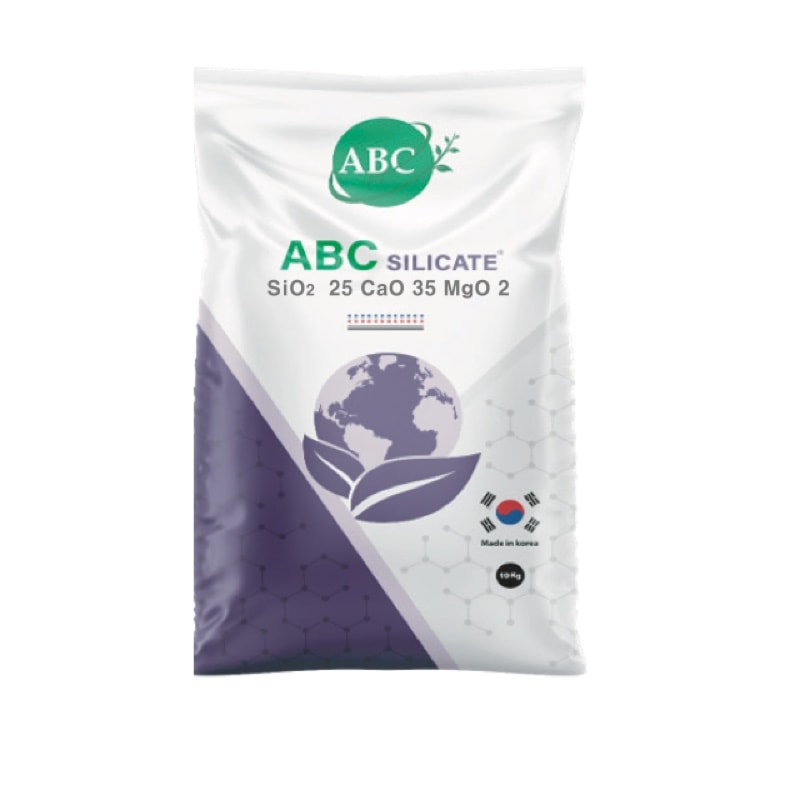 ABC Silicate fertilizer package shown in the English product catalog