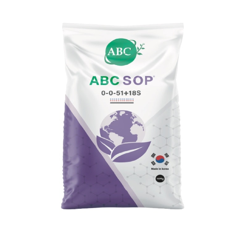 ABC SOP fertilizer package shown in the English product catalog