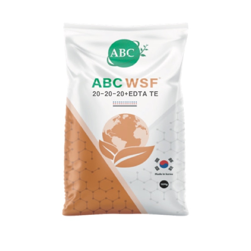 ABC WSF fertilizer package shown in the English product catalog